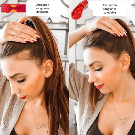 RadiantRoots™ | Descubre un cabello más abundante con el cepillo LED para crecimiento capilar