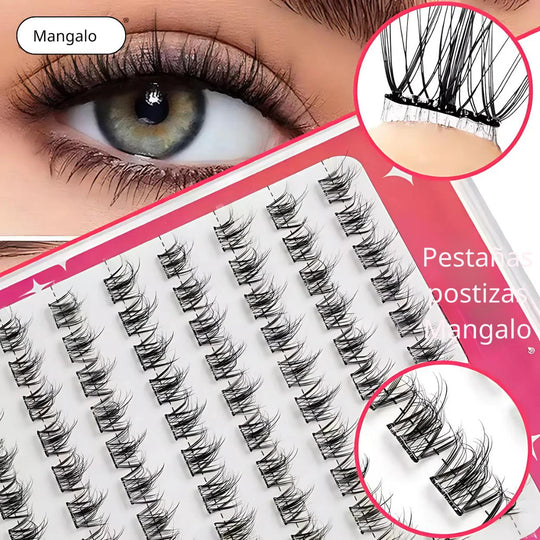 Mangalo Press-On Lash™ | ¡Sin desorden de pegamento!