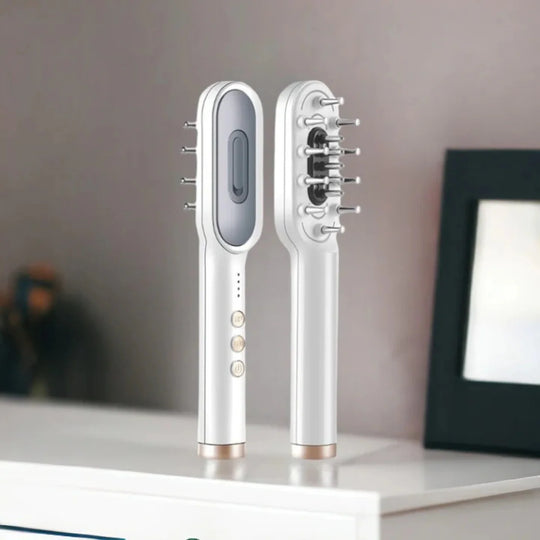 RadiantRoots™ | Descubre un cabello más abundante con el cepillo LED para crecimiento capilar