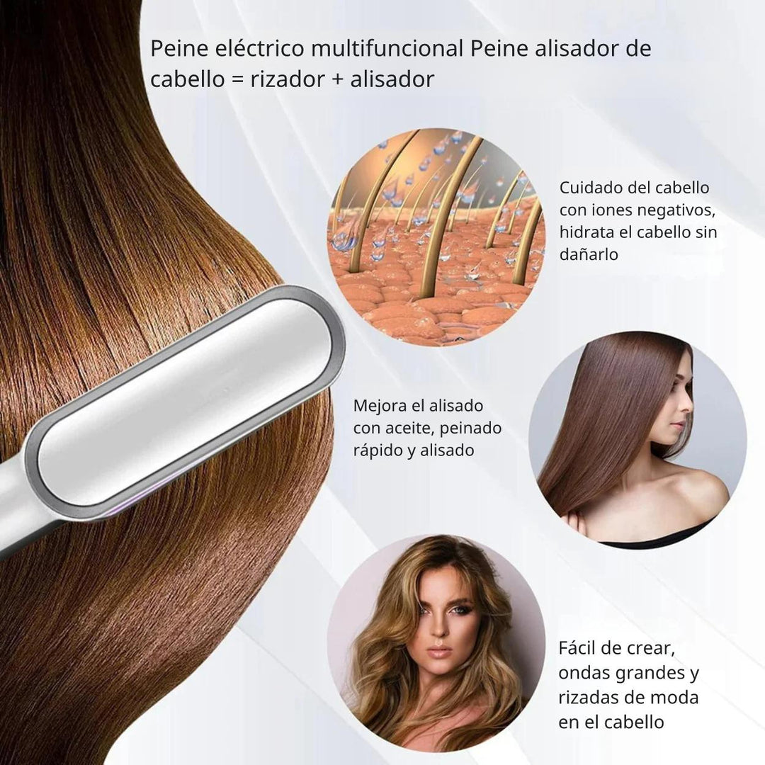 QuickSleek™ | Lista en un instante con el cepillo eléctrico para estilizar el cabello