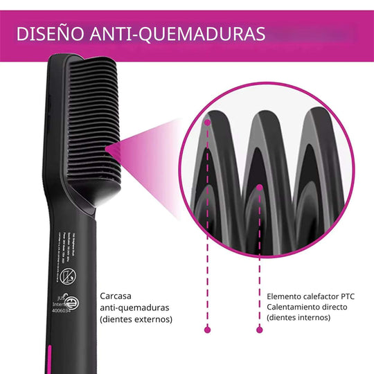 QuickSleek™ | Lista en un instante con el cepillo eléctrico para estilizar el cabello