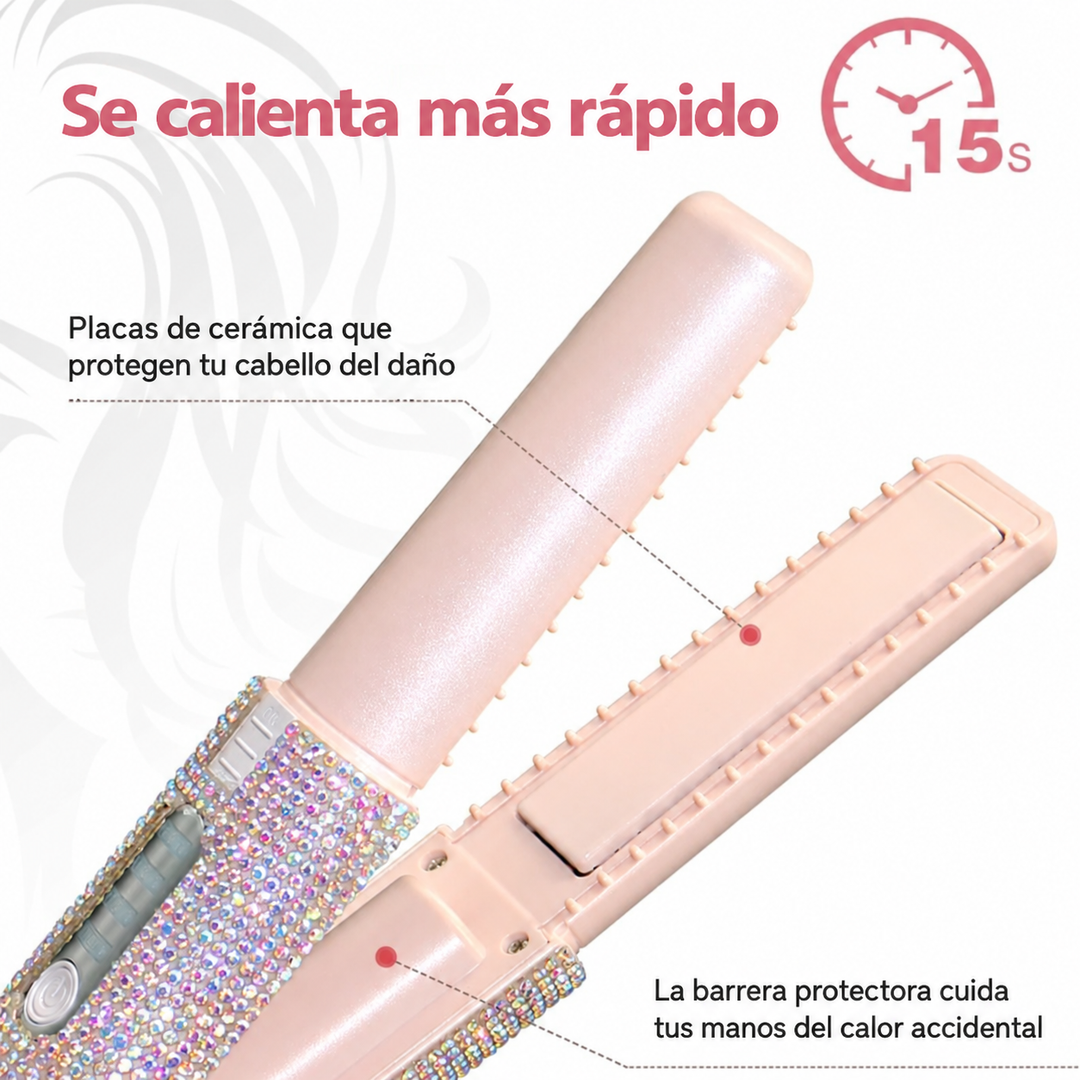 Mangalo Glanz Styler™ | Plancha Alisadora Inalámbrica de Bolsillo
