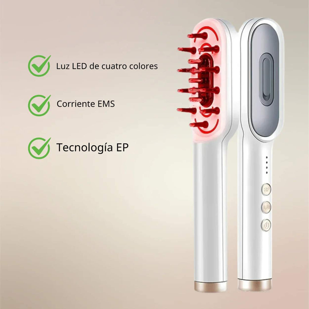 RadiantRoots™ | Descubre un cabello más abundante con el cepillo LED para crecimiento capilar