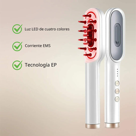 RadiantRoots™ | Descubre un cabello más abundante con el cepillo LED para crecimiento capilar