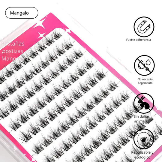 Mangalo Press-On Lash™ | ¡Sin desorden de pegamento!