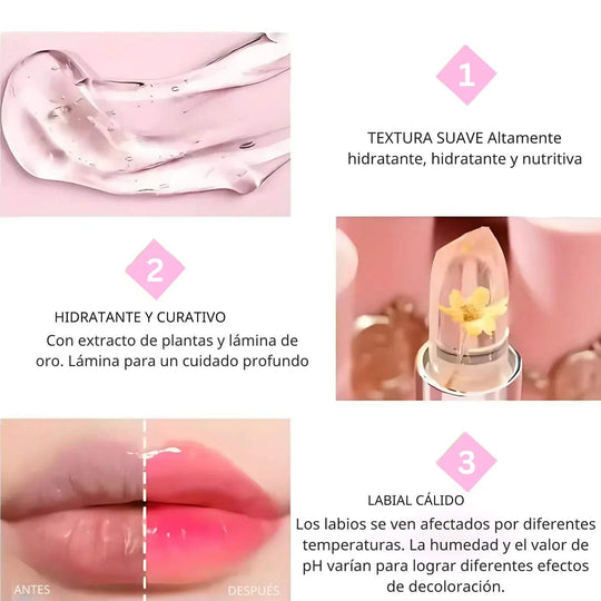 Mangalo Lápiz Labial de Cristal de Flor de Lujo™