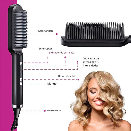 QuickSleek™ | Lista en un instante con el cepillo eléctrico para estilizar el cabello