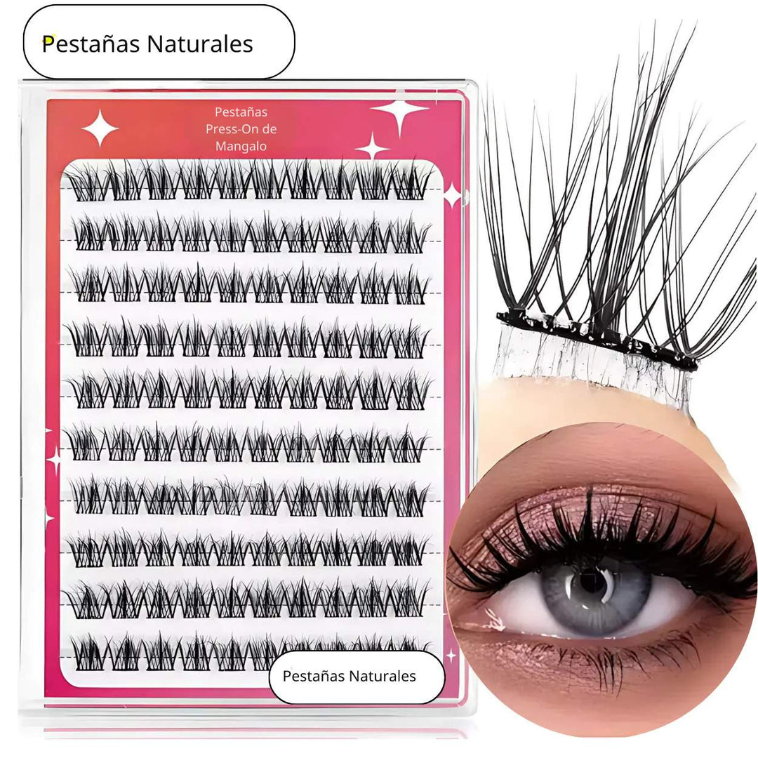 Mangalo Press-On Lash™ | ¡Sin desorden de pegamento!