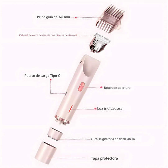Mangalo Electra Gleit® | Afeitadora Todo-en-Uno para Damas